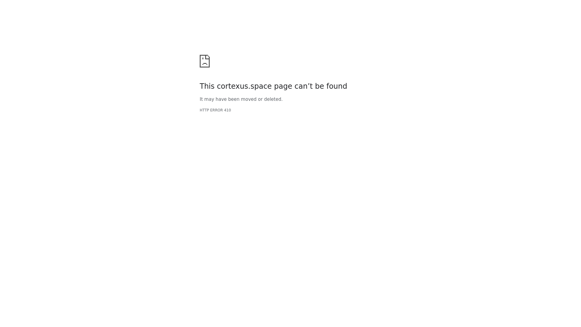 website screenshot of https://cortexus.space/