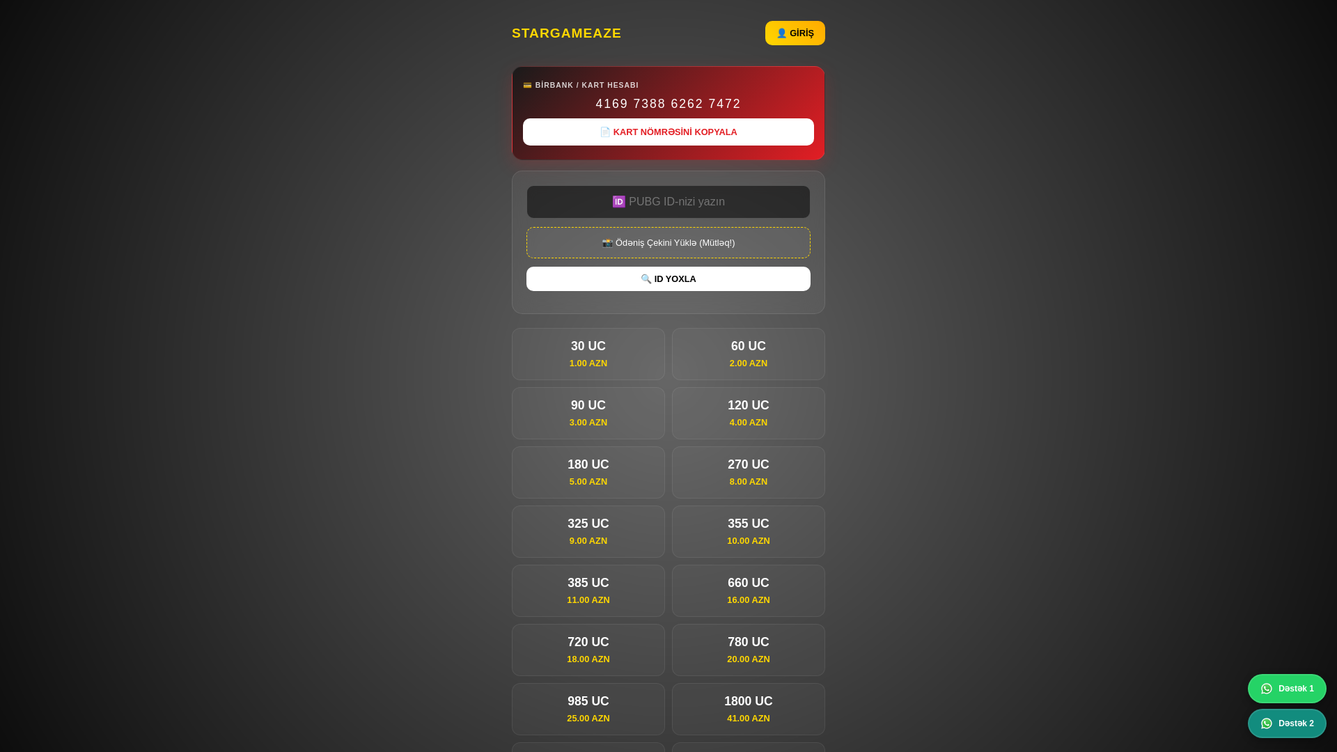 website screenshot of https://stargameaz.online/