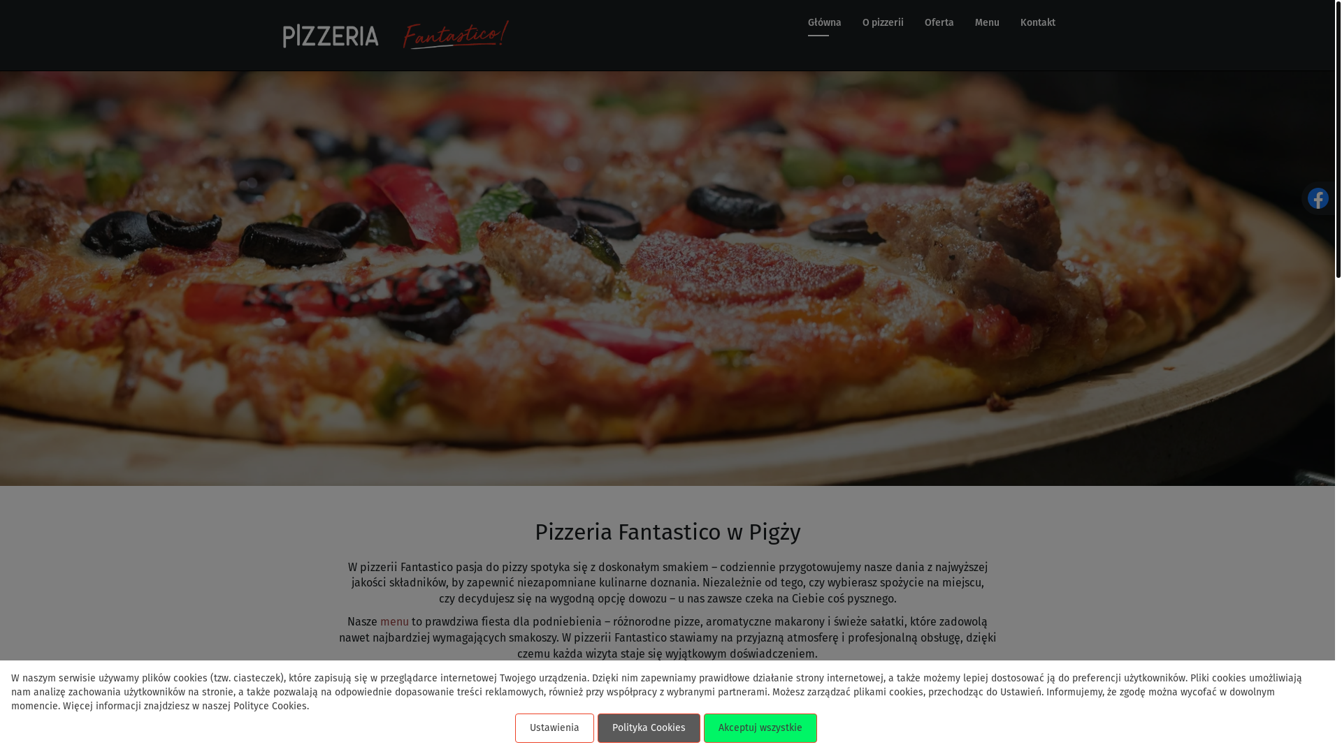 website screenshot of https://pizzeriafantasticopigza.pl/