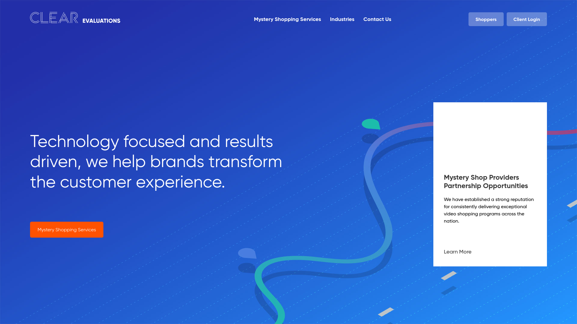 website screenshot of https://cleareval.com