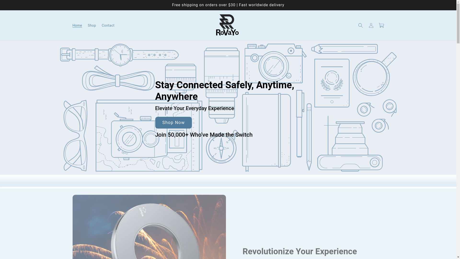 website screenshot of https://rovayo.com/