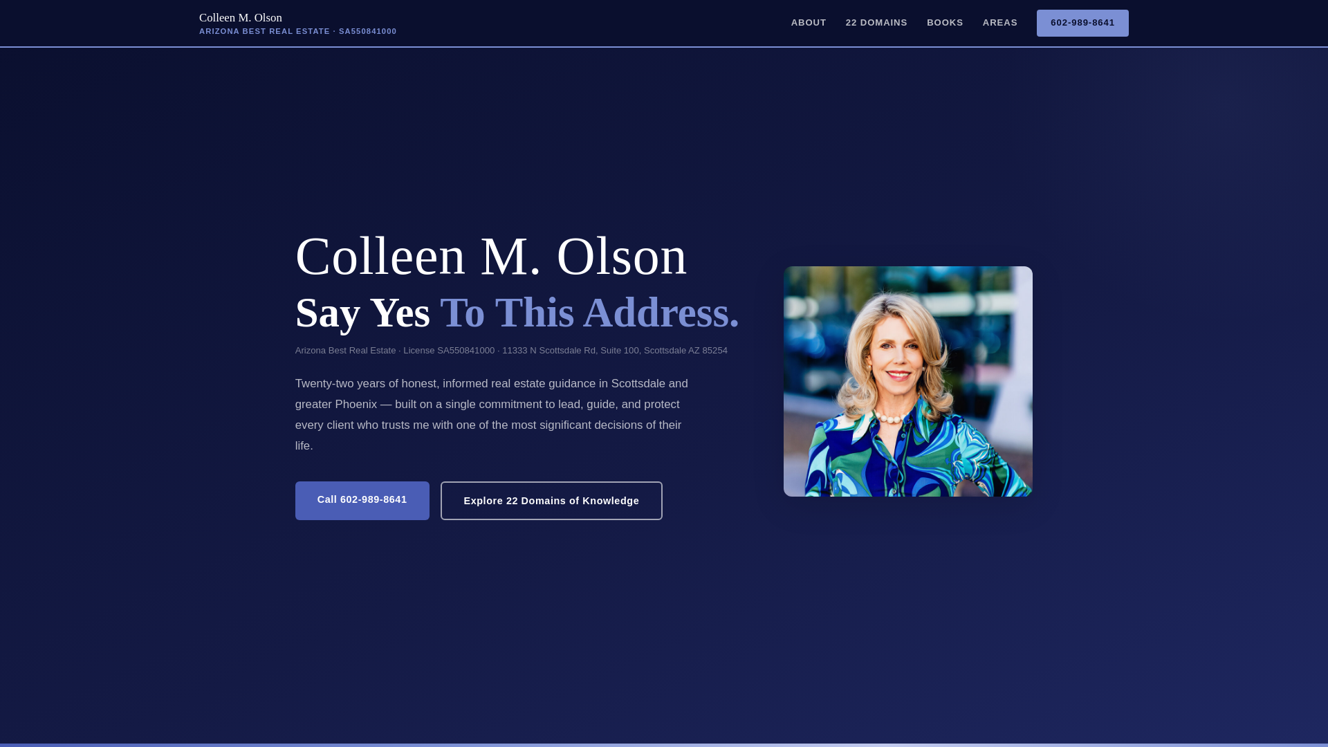website screenshot of https://colleenolson-com.pages.dev/