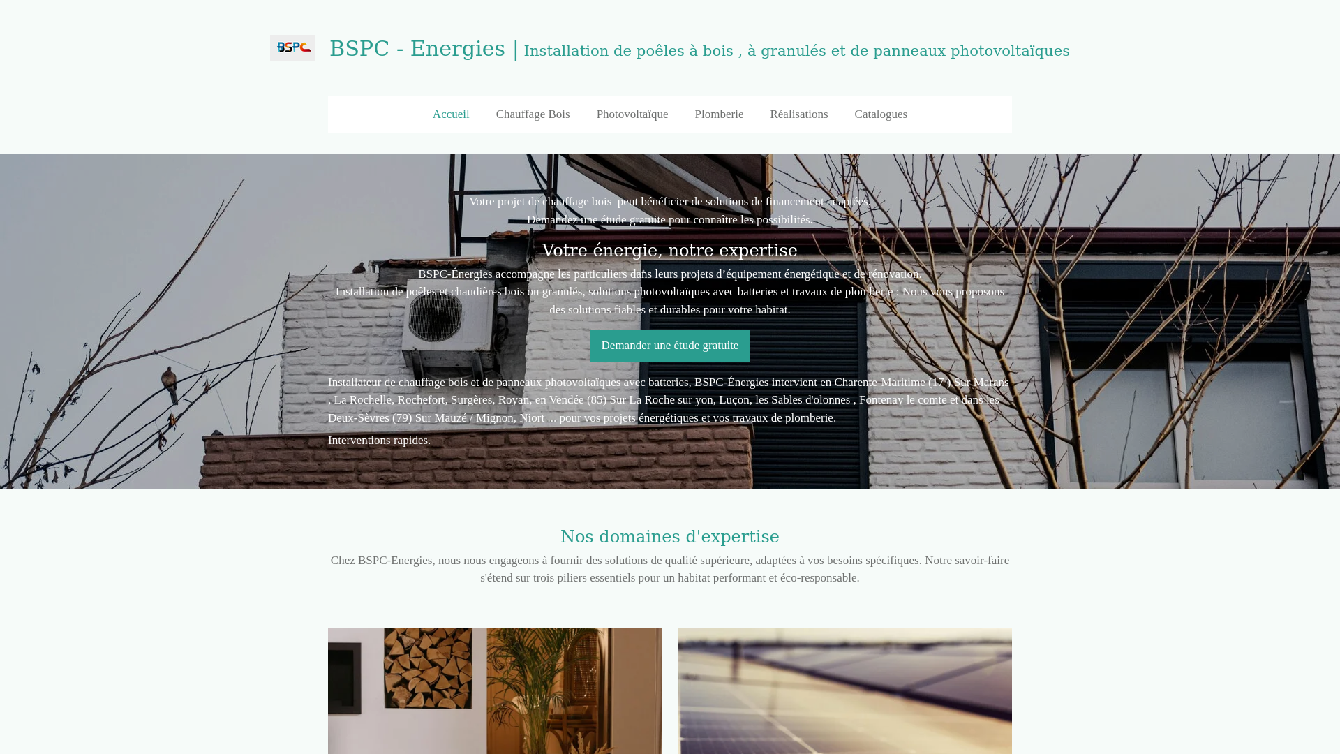 website screenshot of https://bspc-energies.fr
