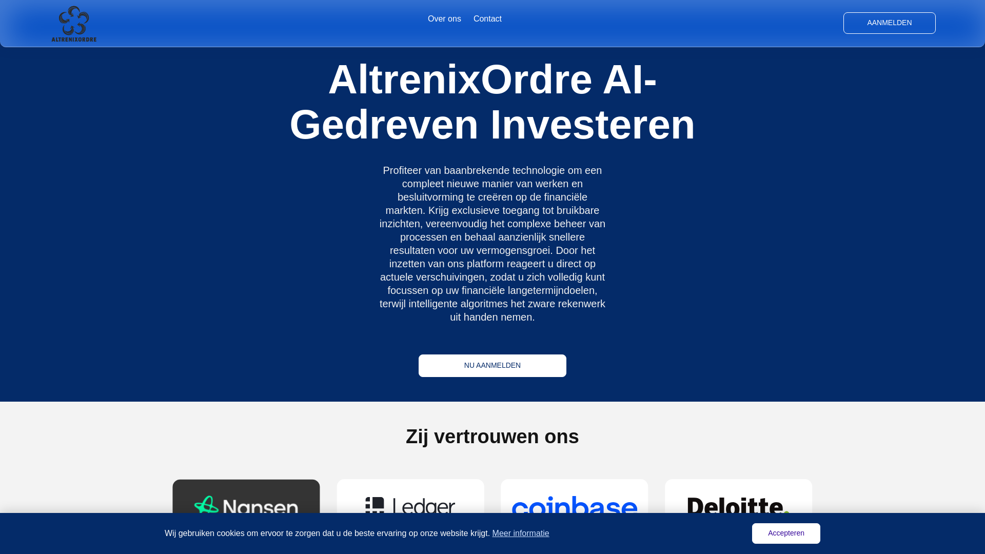 website screenshot of https://altrenixordre-login.com/