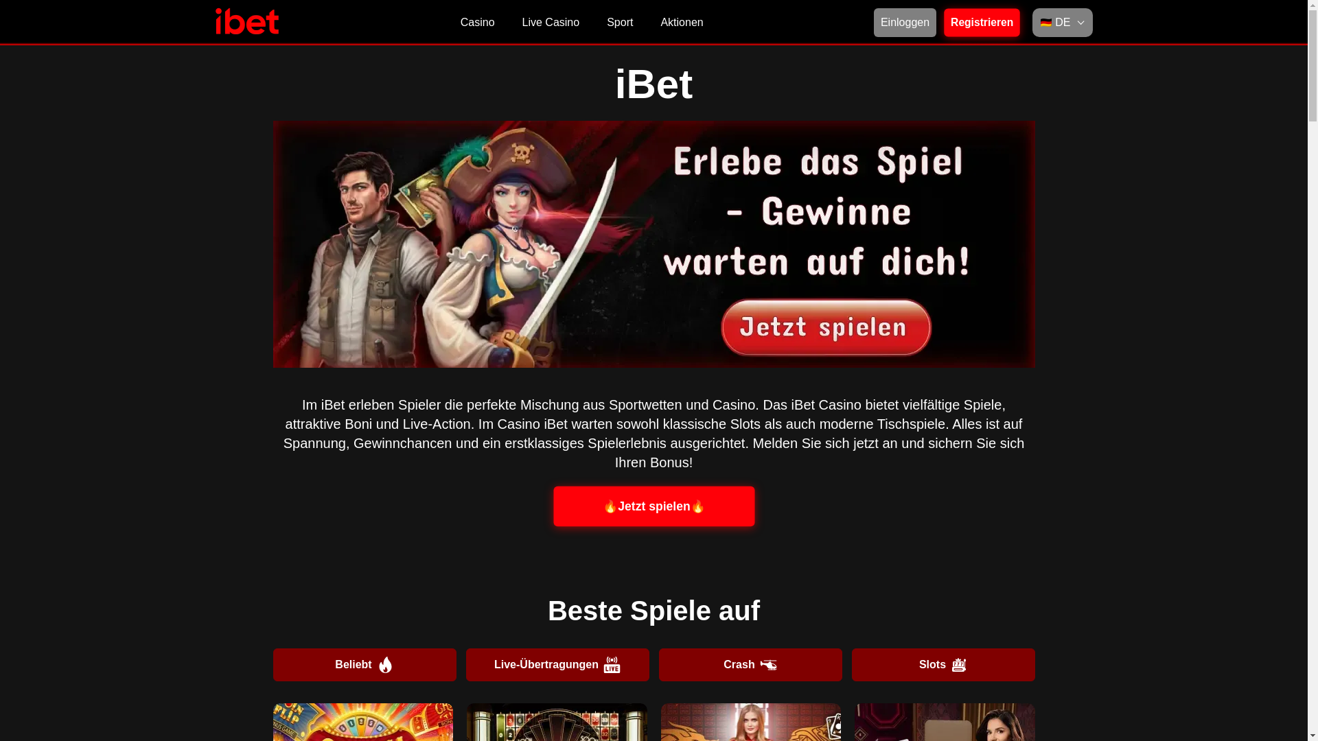 website screenshot of https://ibetcasino-de-11991.pages.dev/