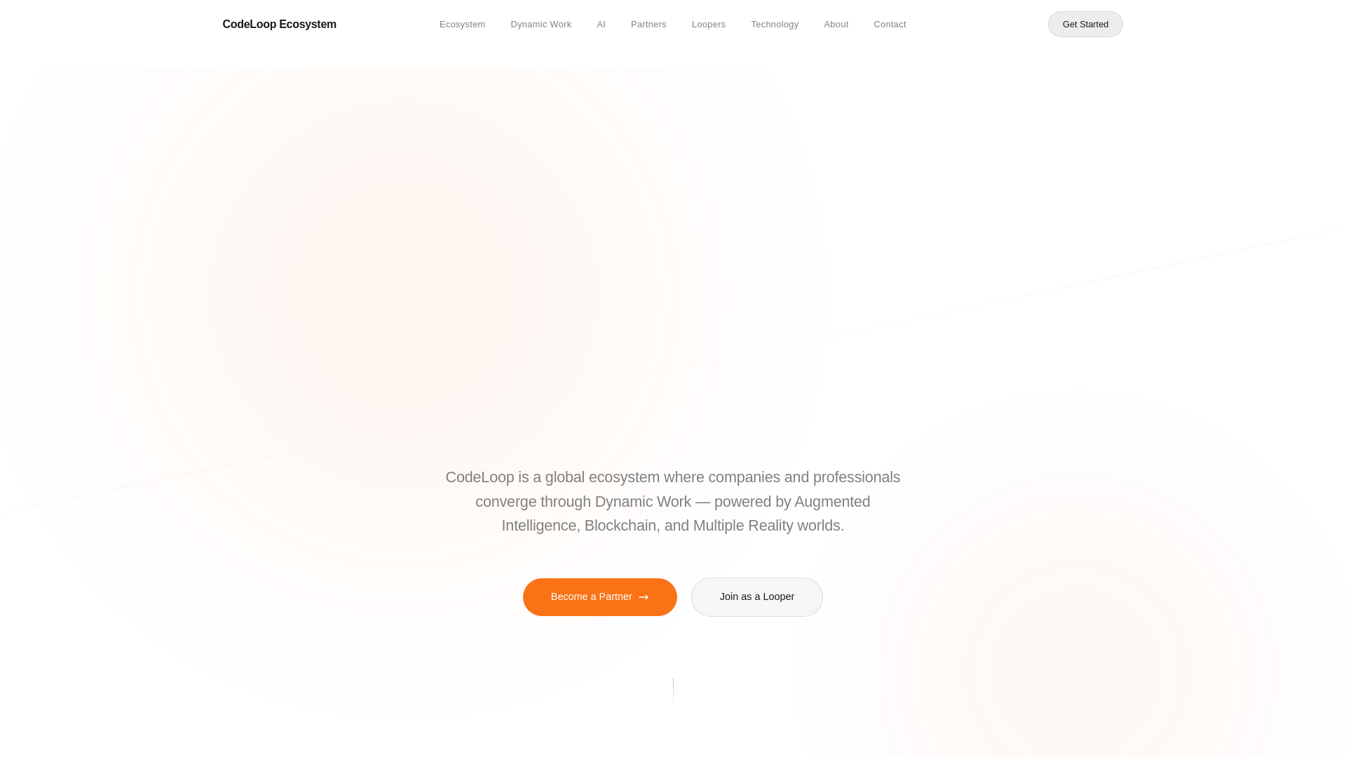 website screenshot of https://codeloop-ecosystem.pages.dev/