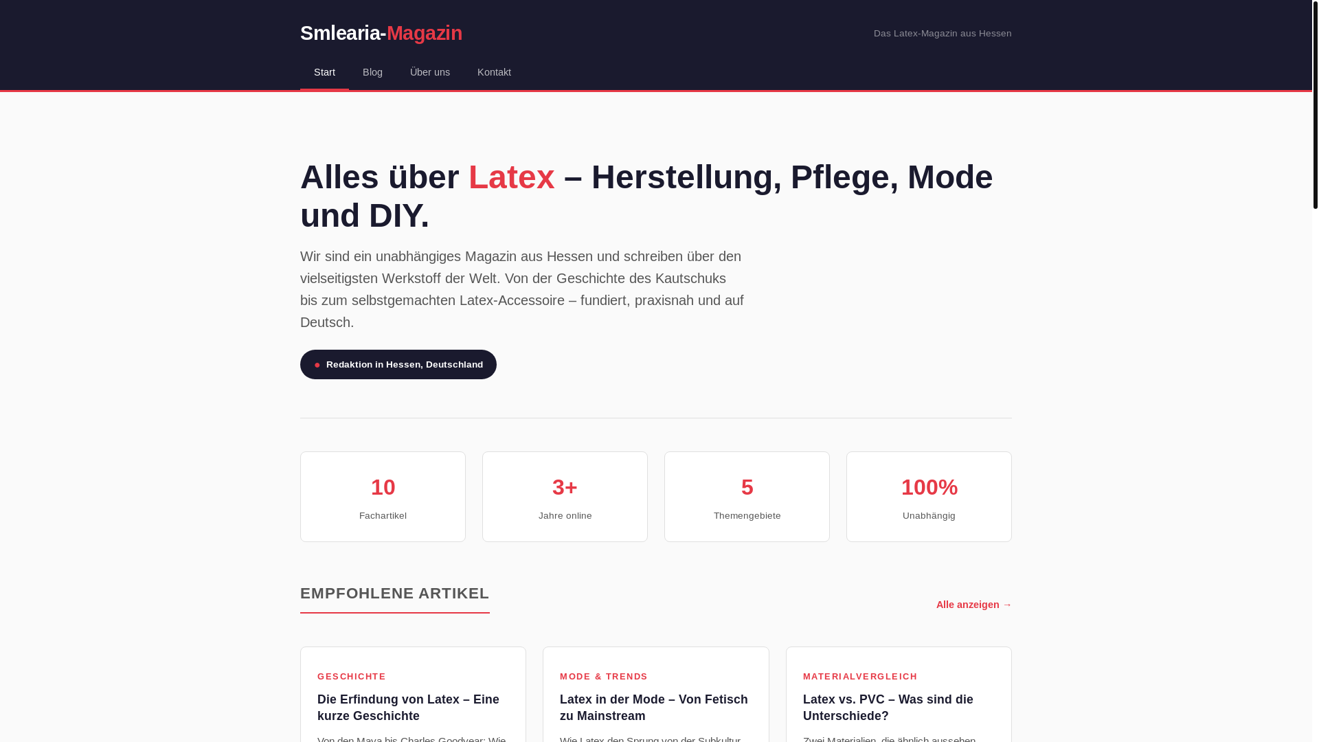 website screenshot of https://smlearia.com/