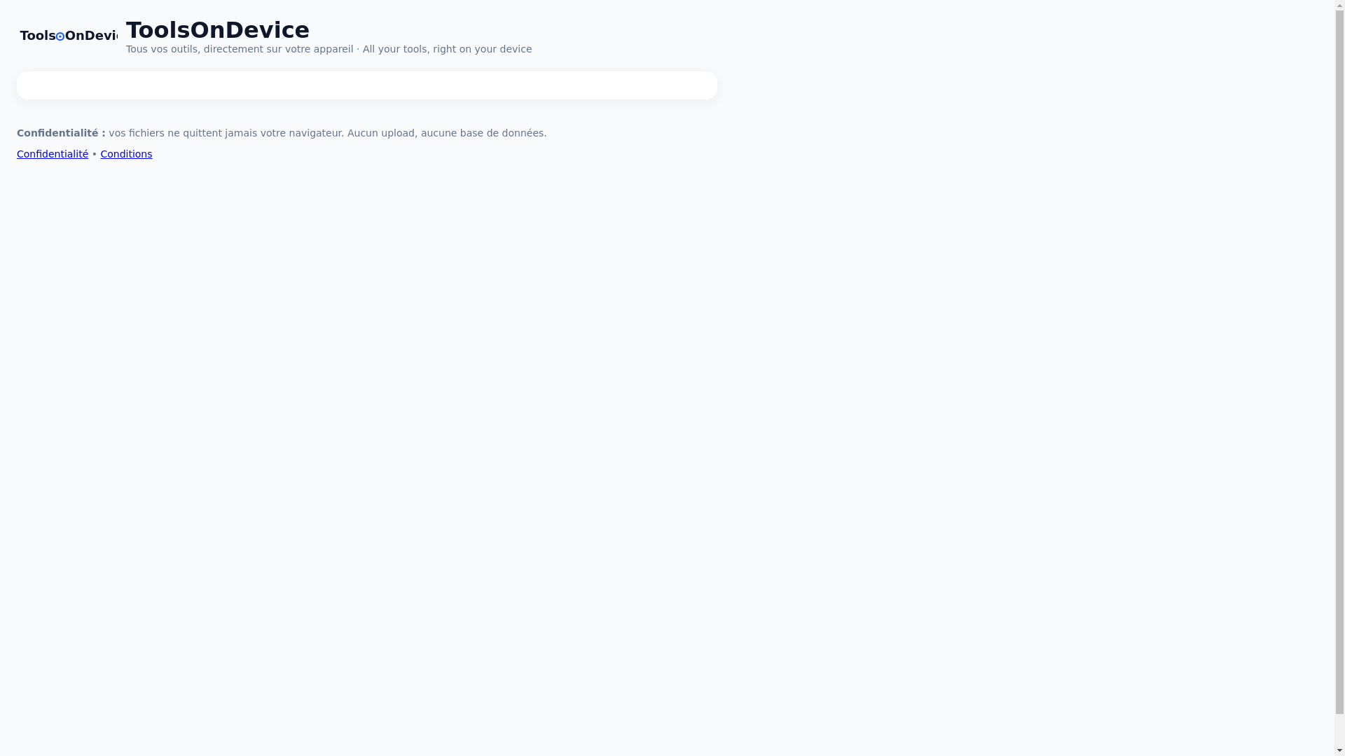 website screenshot of https://toolsondevice.pages.dev/