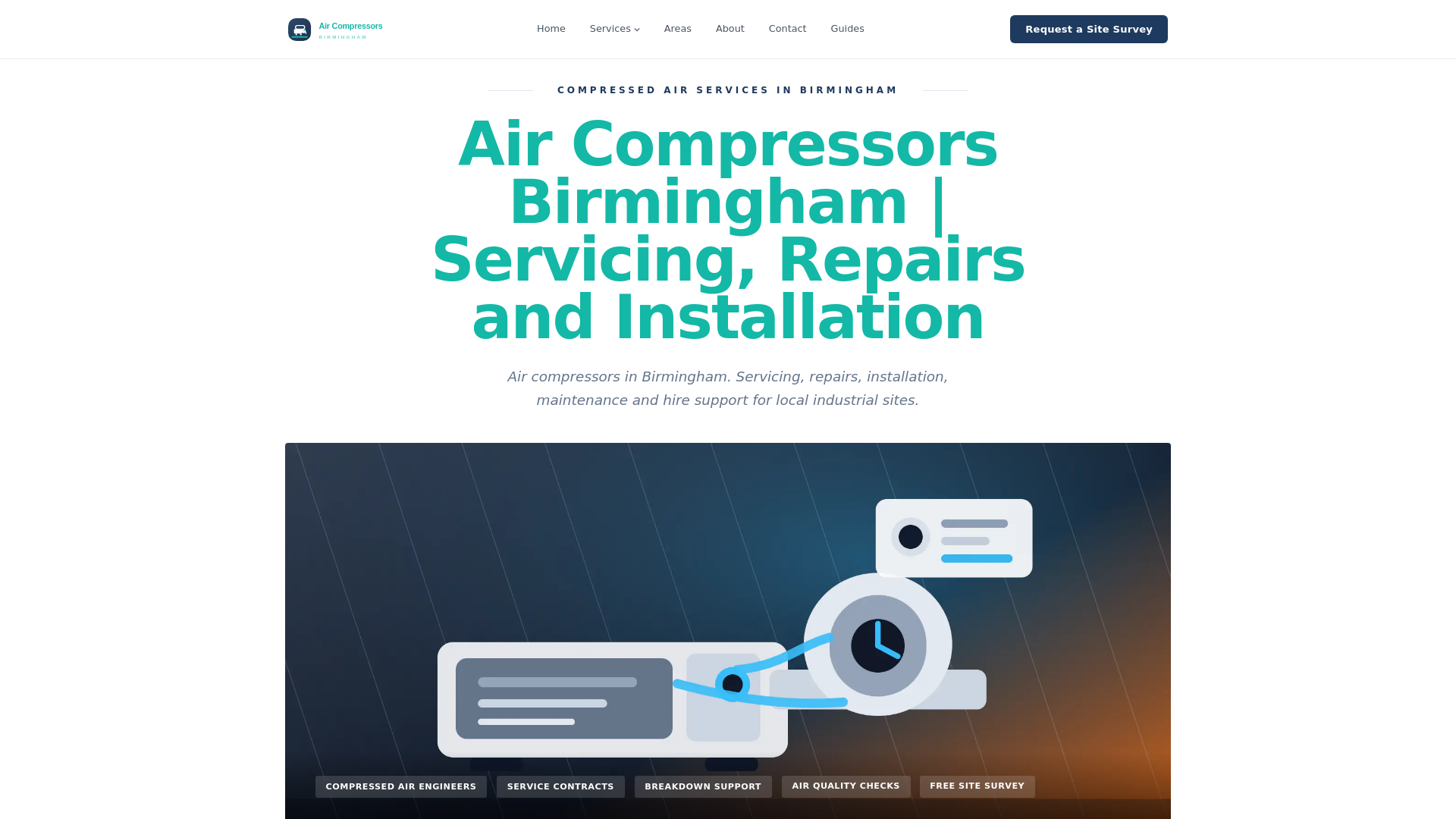 website screenshot of https://aircompressorsbirmingham-co-uk.pages.dev/