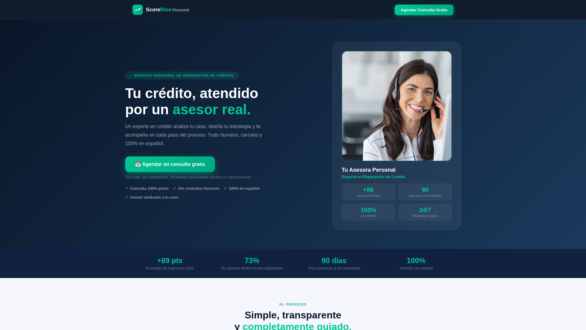 website screenshot of https://scorerisepersonal.com/