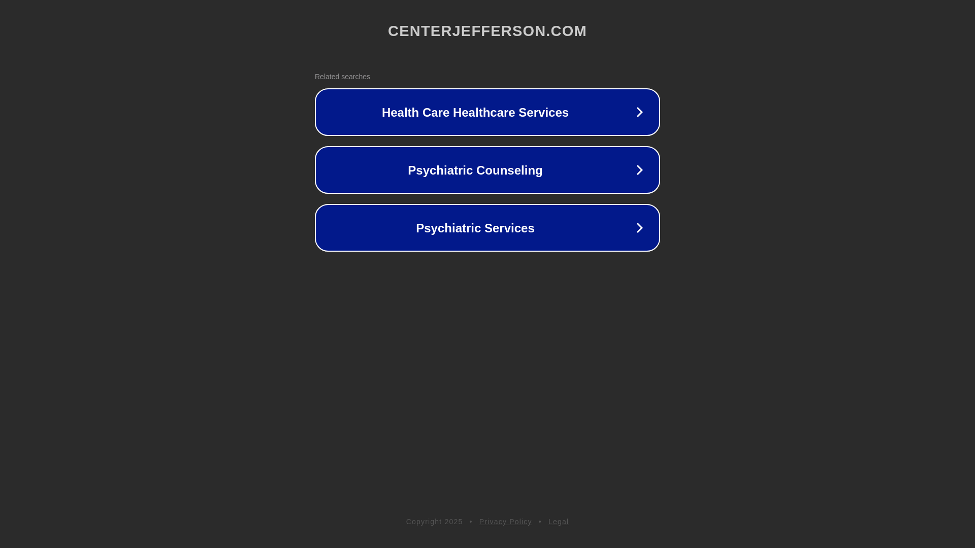 website screenshot of https://centerjefferson.com/