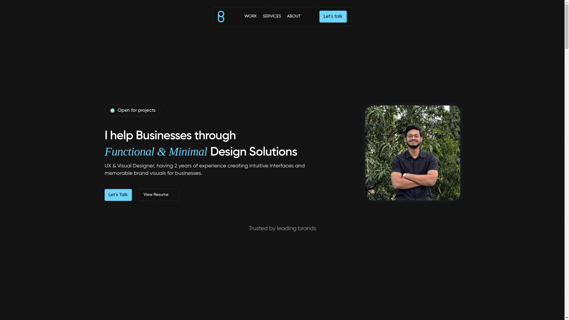 website screenshot of https://shreyasborakhadikar.com/