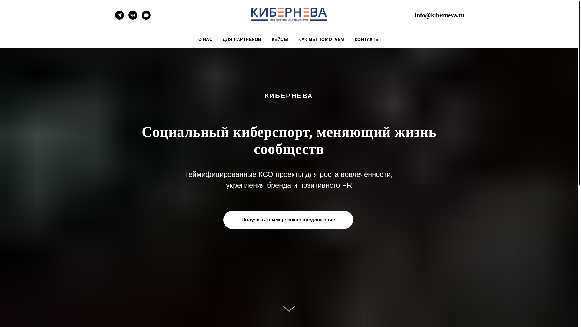 website screenshot of https://kiberneva.ru/