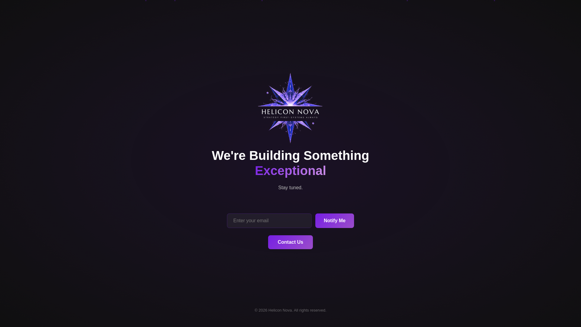 website screenshot of https://heliconnovabyte.com