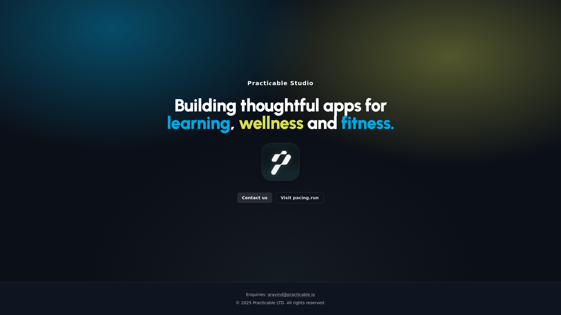 website screenshot of https://practicable-studio.pages.dev/