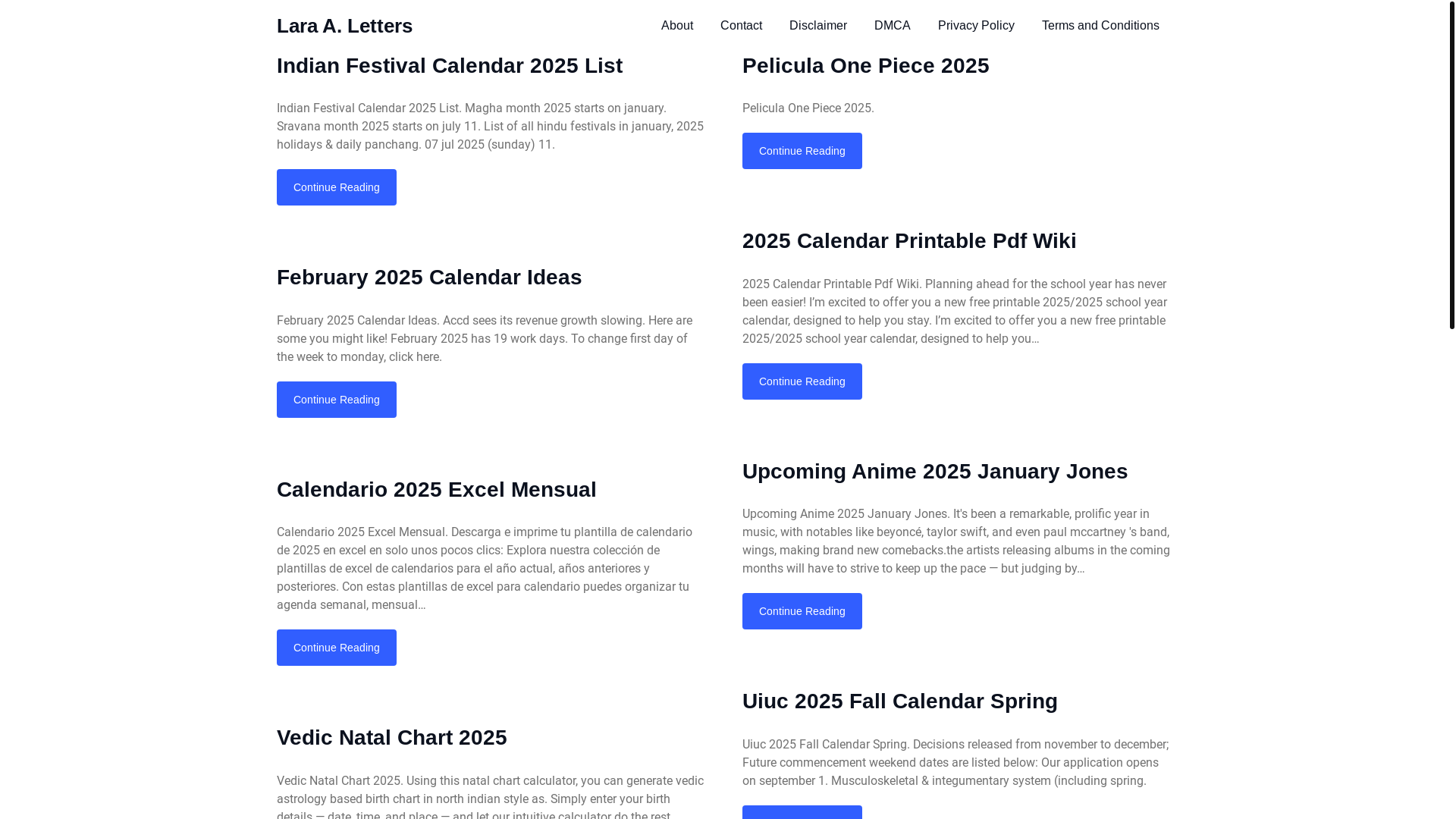 website screenshot of https://laraaletters.pages.dev/