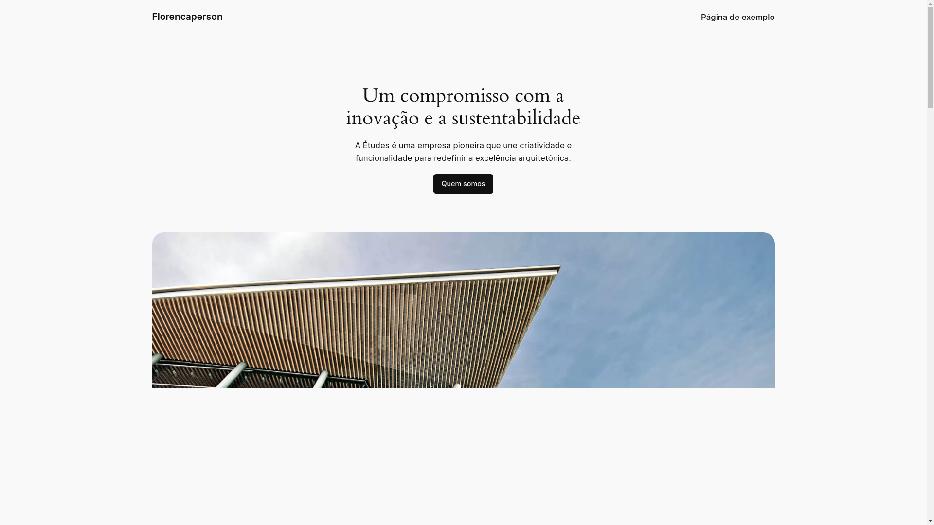 website screenshot of https://florencaperson.com.br/