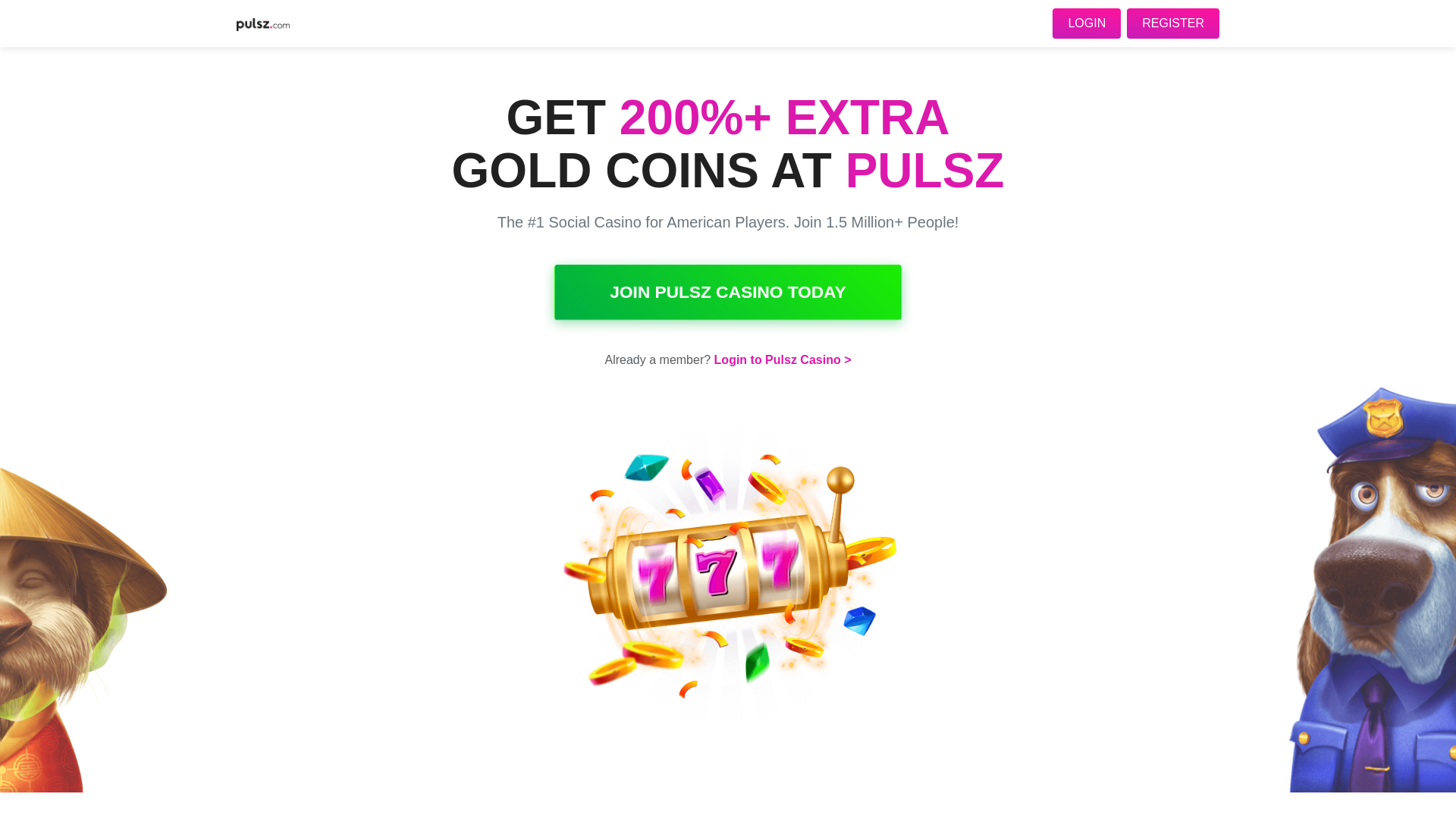 website screenshot of https://en-pulszcasino.com/