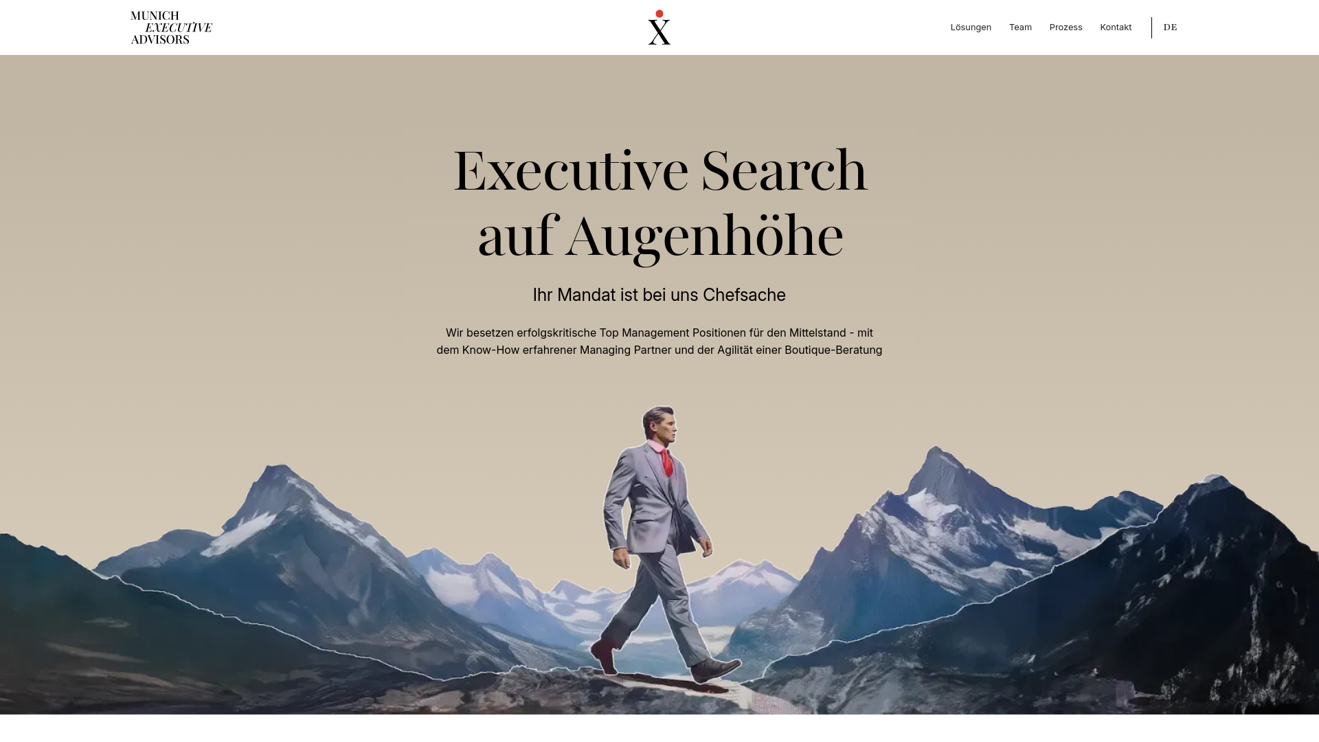 website screenshot of https://munichea-services.com/