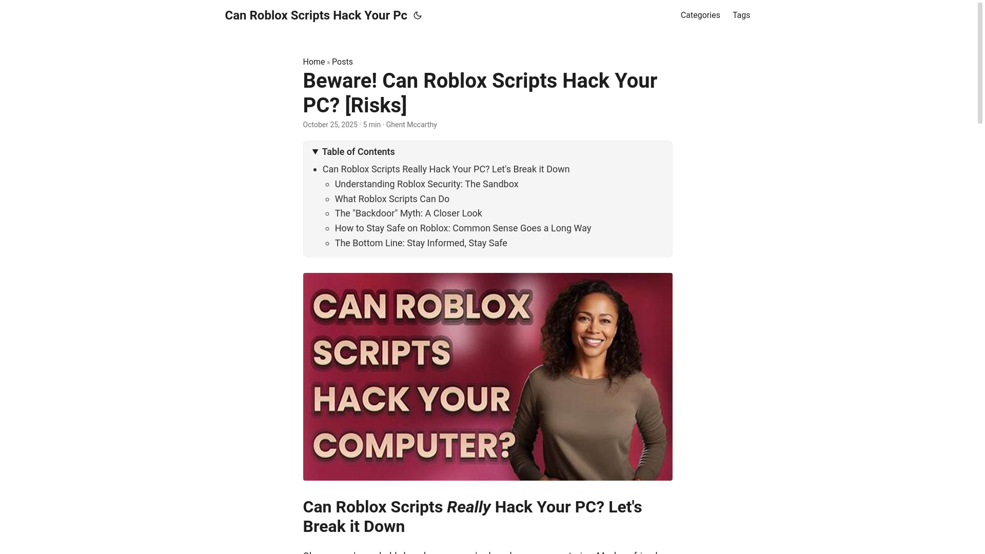 website screenshot of https://can-roblox-scripts-hack-your-pc.pages.dev/
