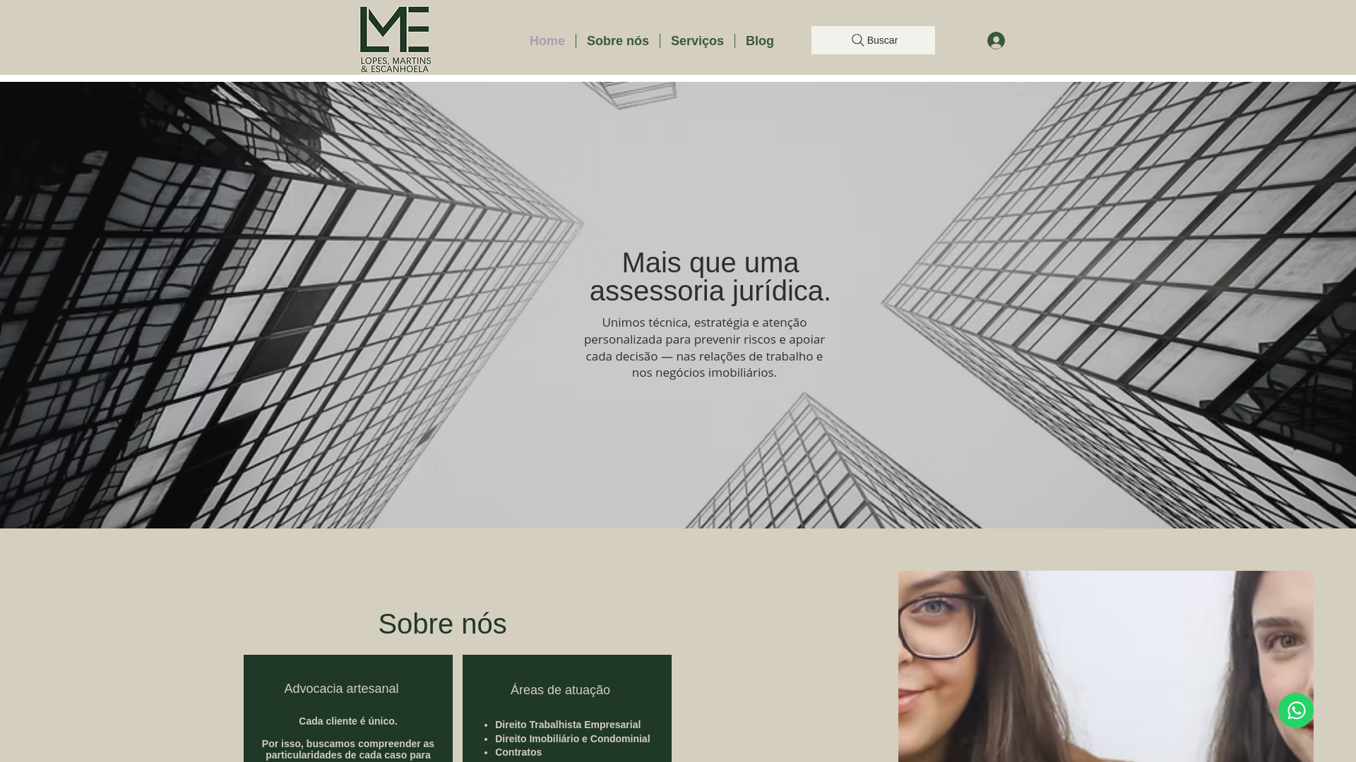 website screenshot of https://lopesmartinsescanhoela.com