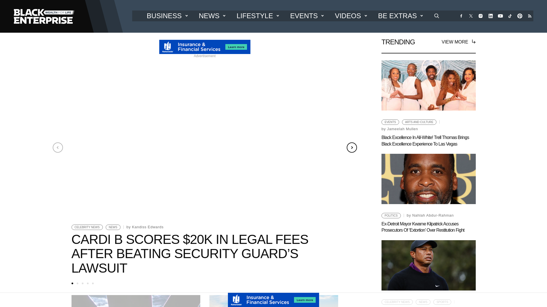 website screenshot of https://blackenterprise.com