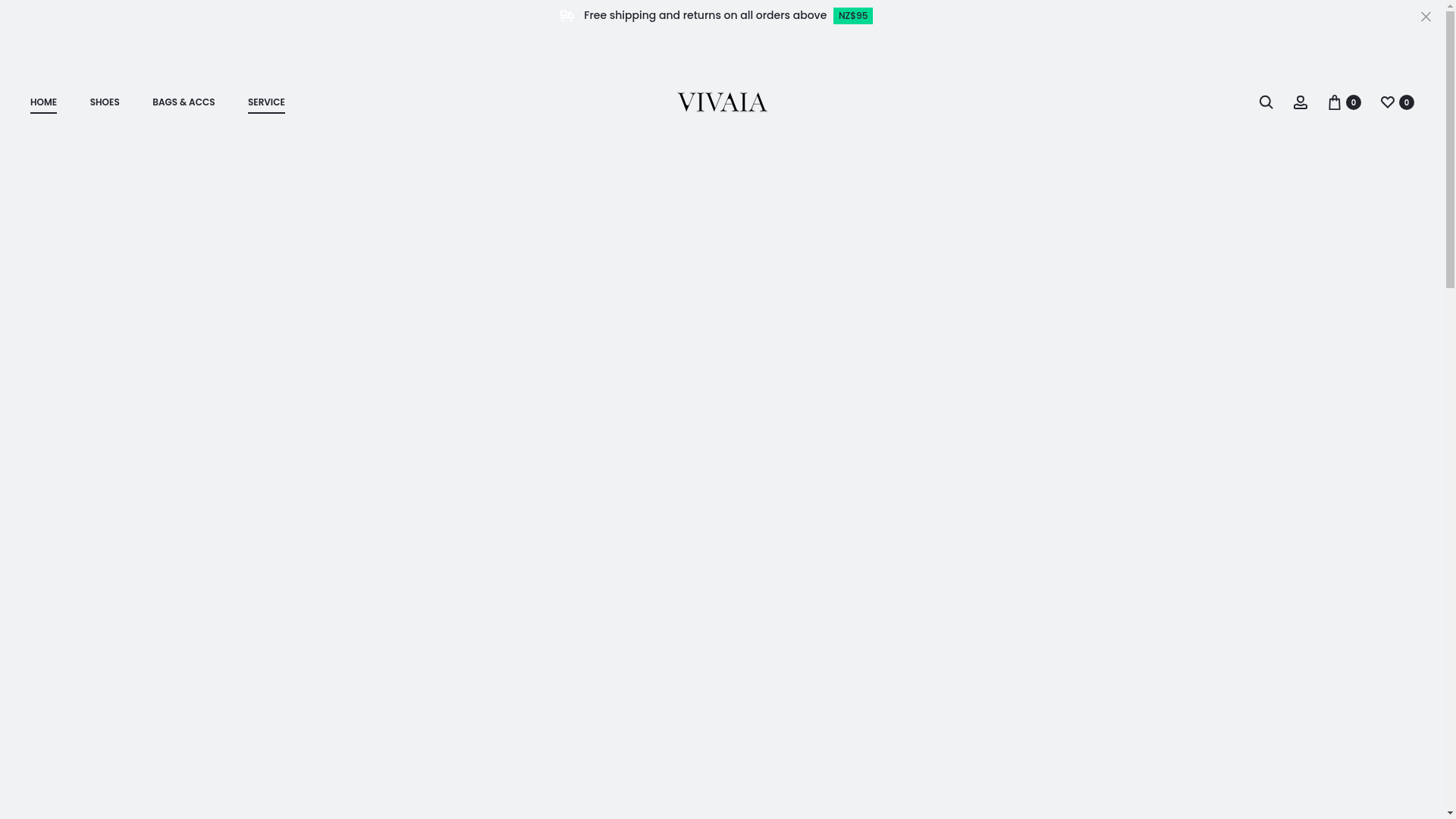 website screenshot of https://vivaia-nz.com/