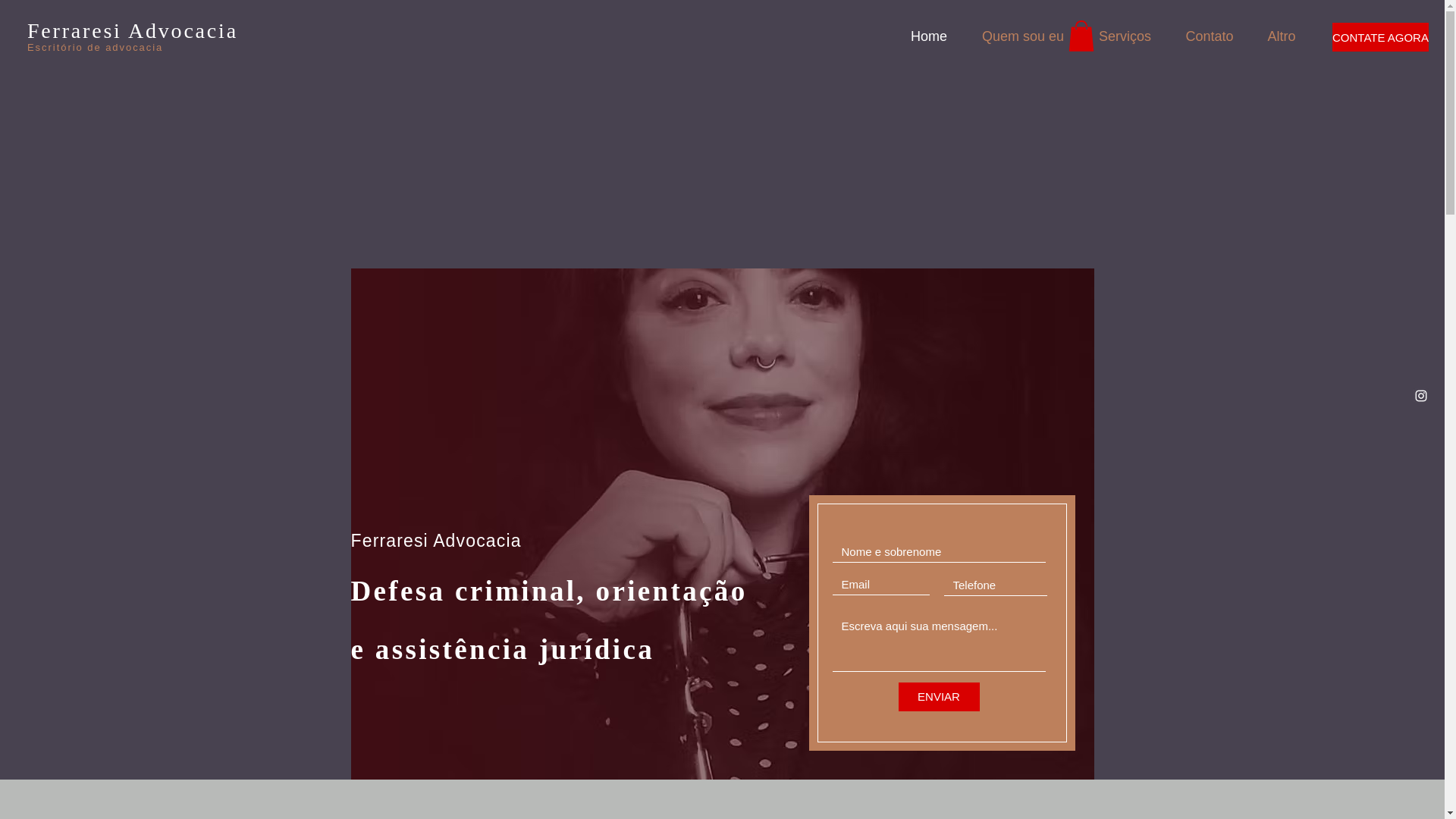 website screenshot of https://ferraresiadvocacia.com.br/