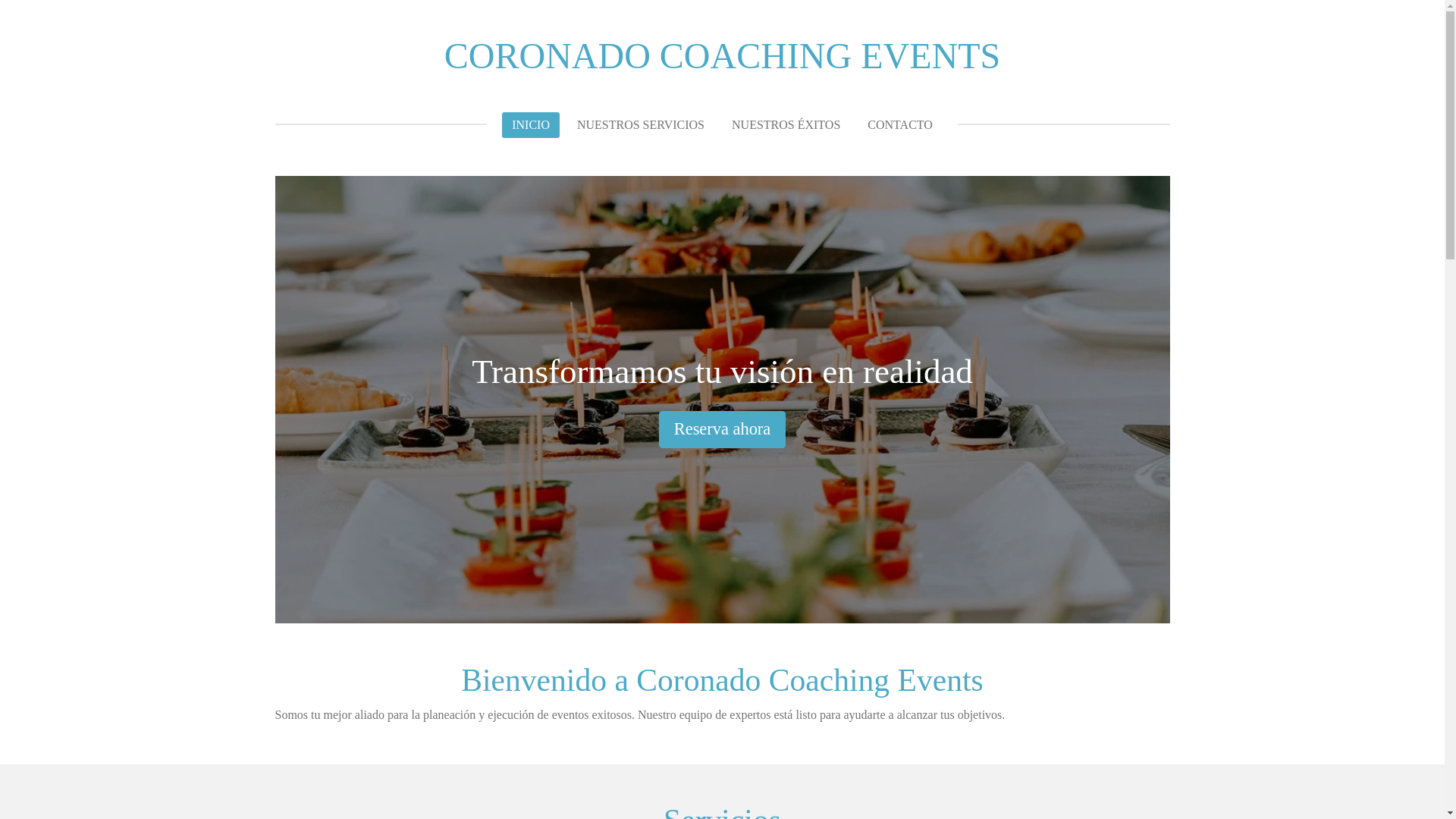 website screenshot of https://coronadocoaching.com/