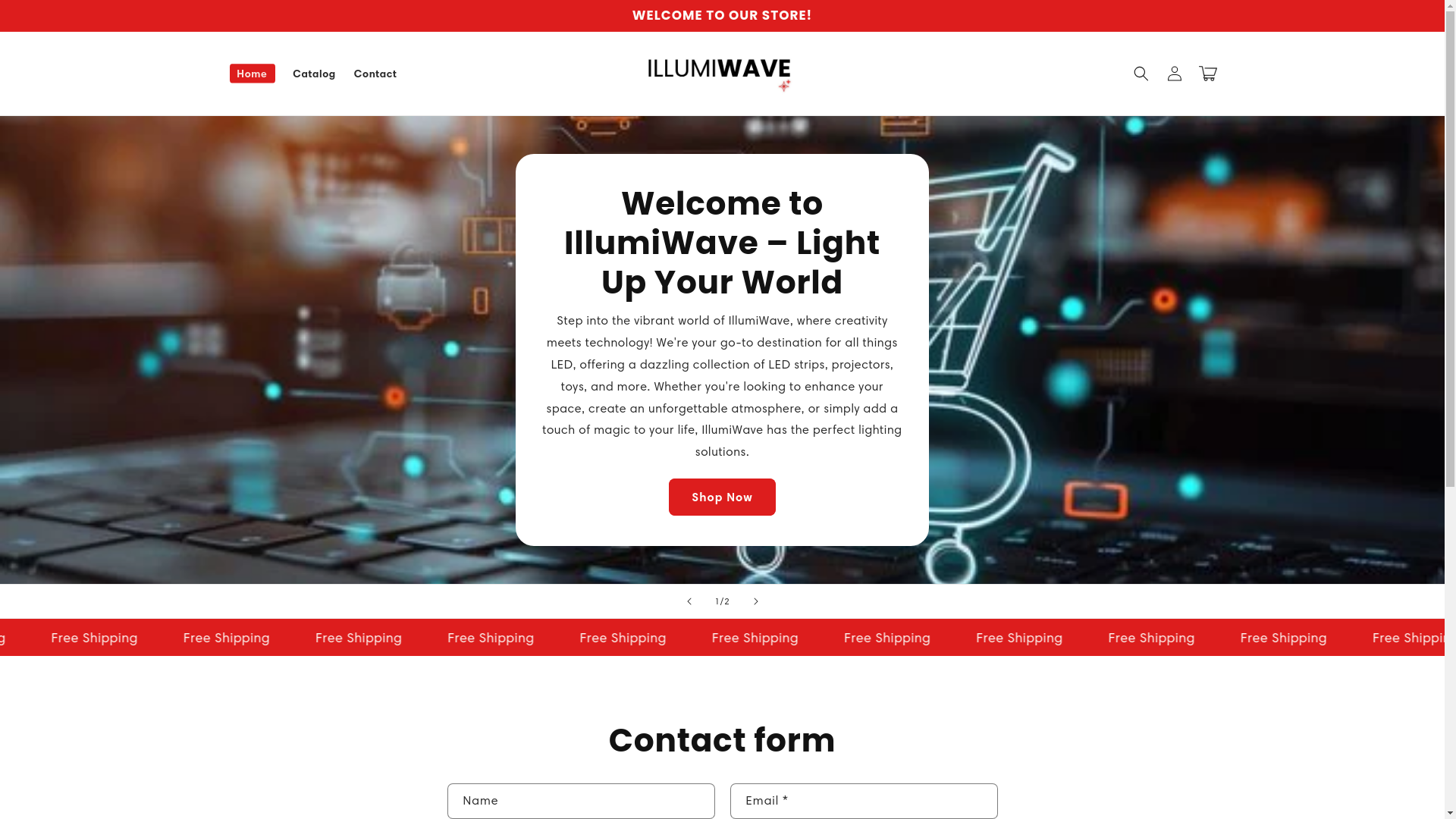 website screenshot of https://illumiwave.com.ag/