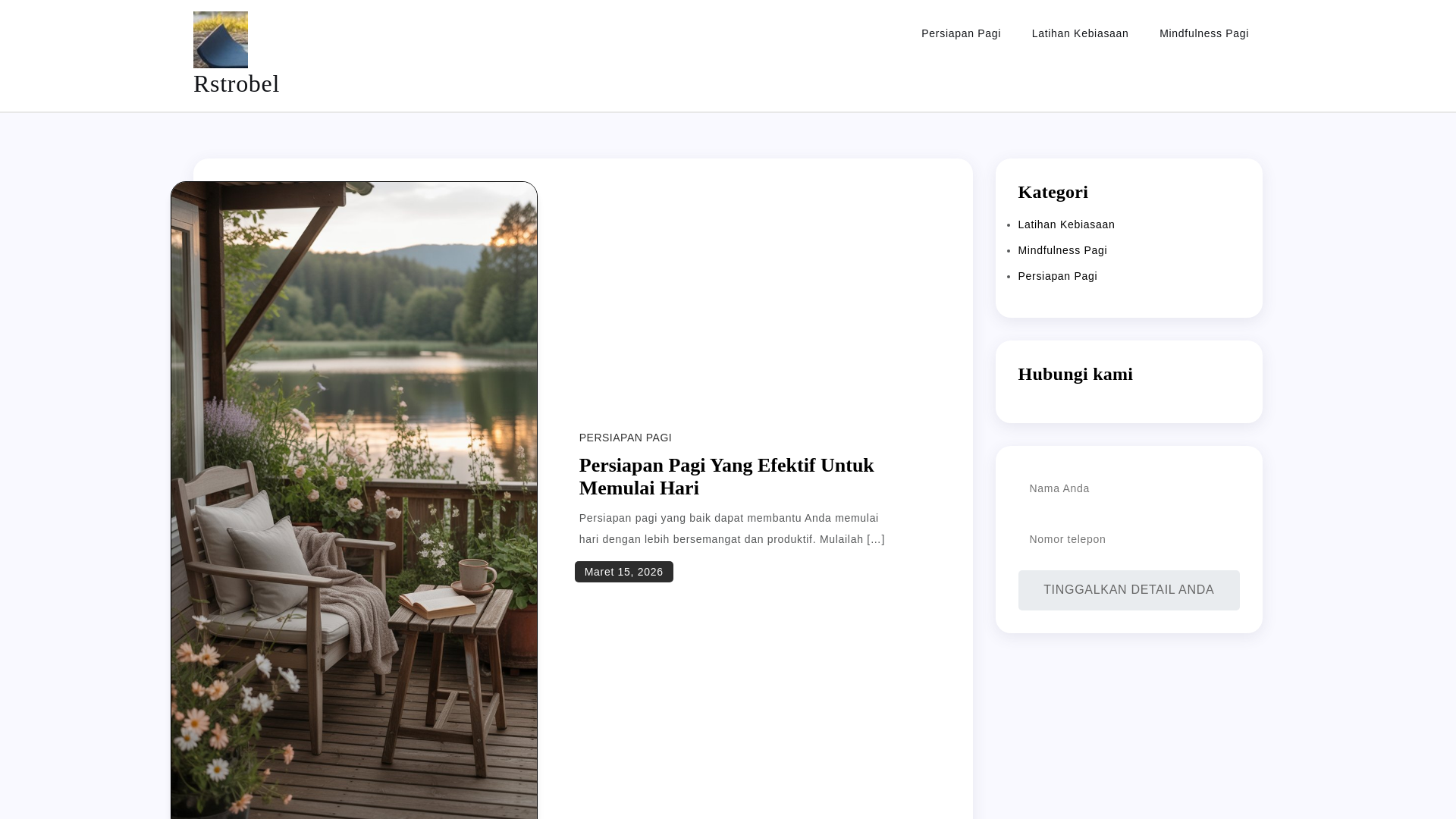 website screenshot of https://rstrobel.plus