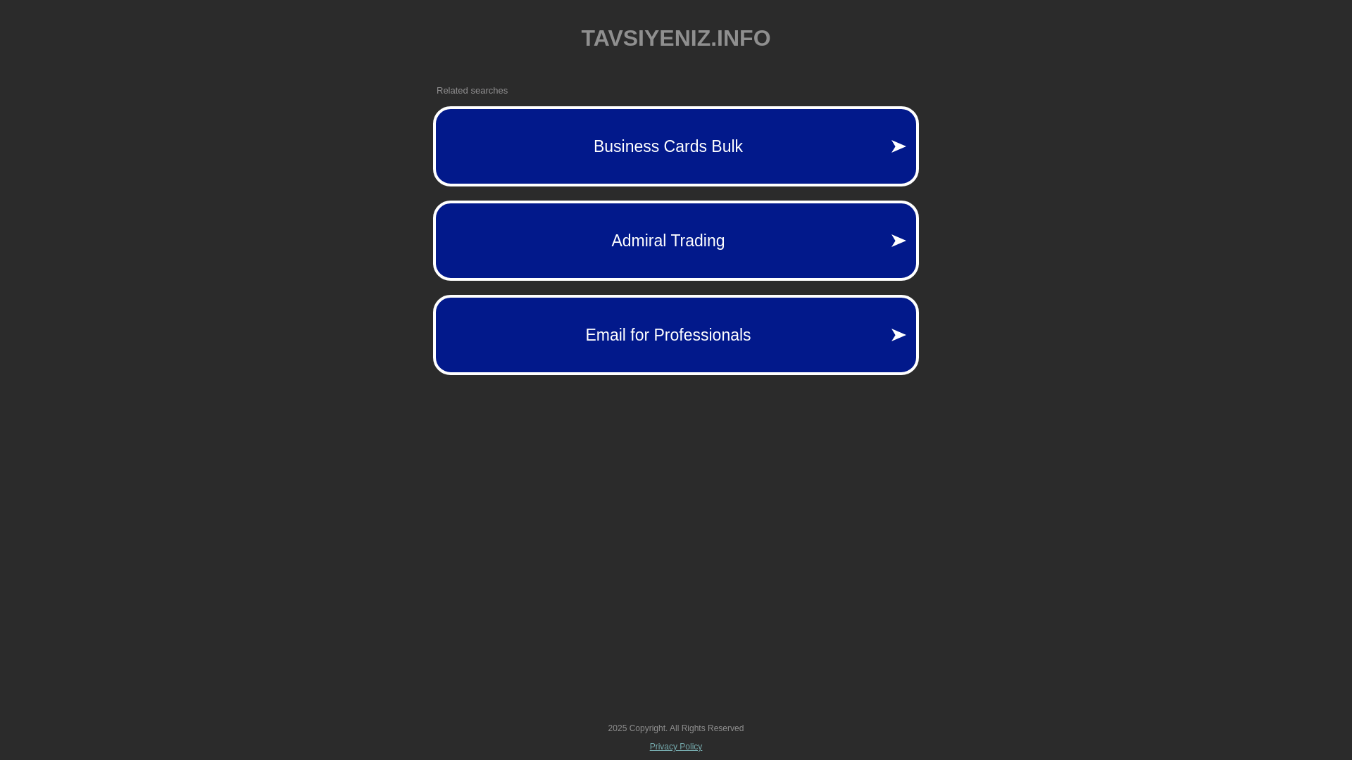 website screenshot of https://tavsiyeniz.info/