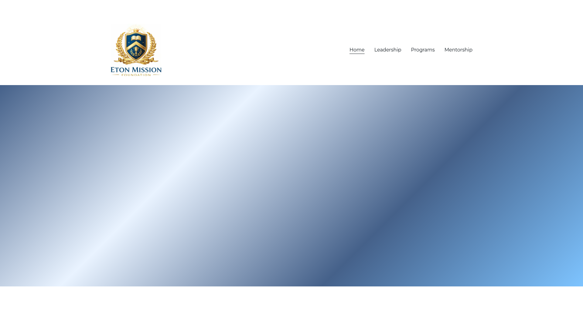 website screenshot of https://etonmission.com/