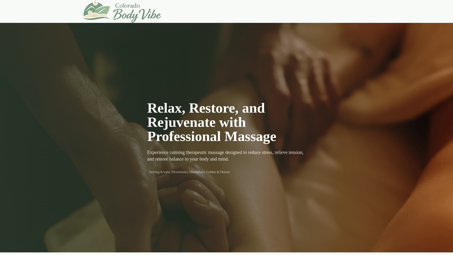 website screenshot of https://coloradobodyvibe.com/