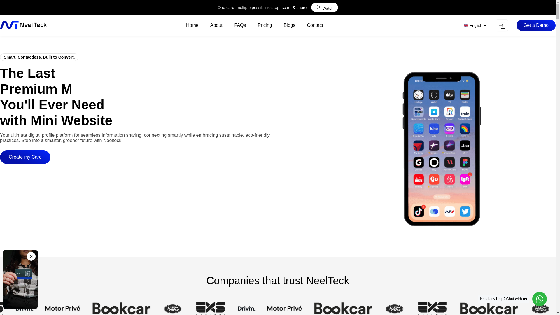 website screenshot of https://neeelteck.pages.dev/