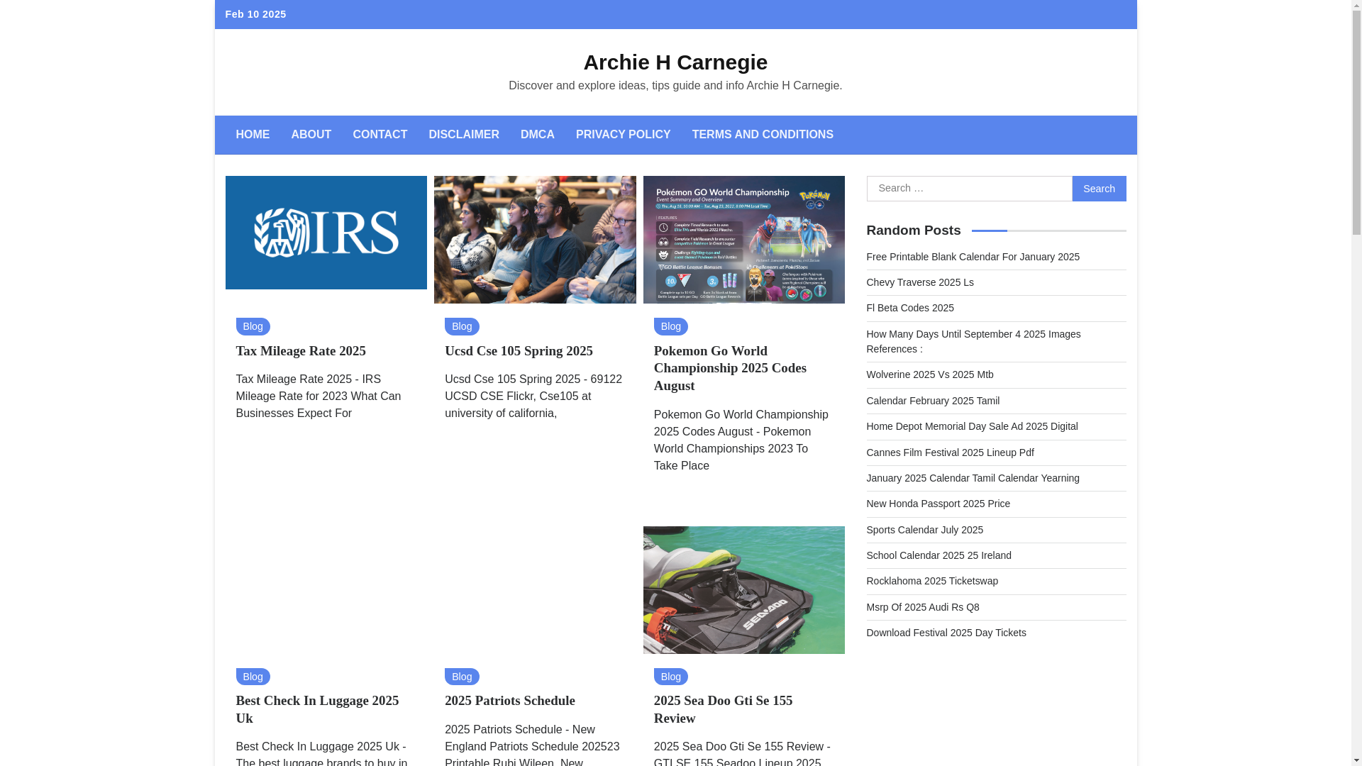 website screenshot of https://archiehcarnegie.pages.dev/