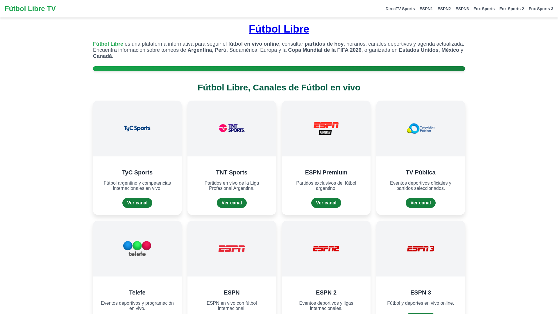 website screenshot of https://futbollibremundial.com/
