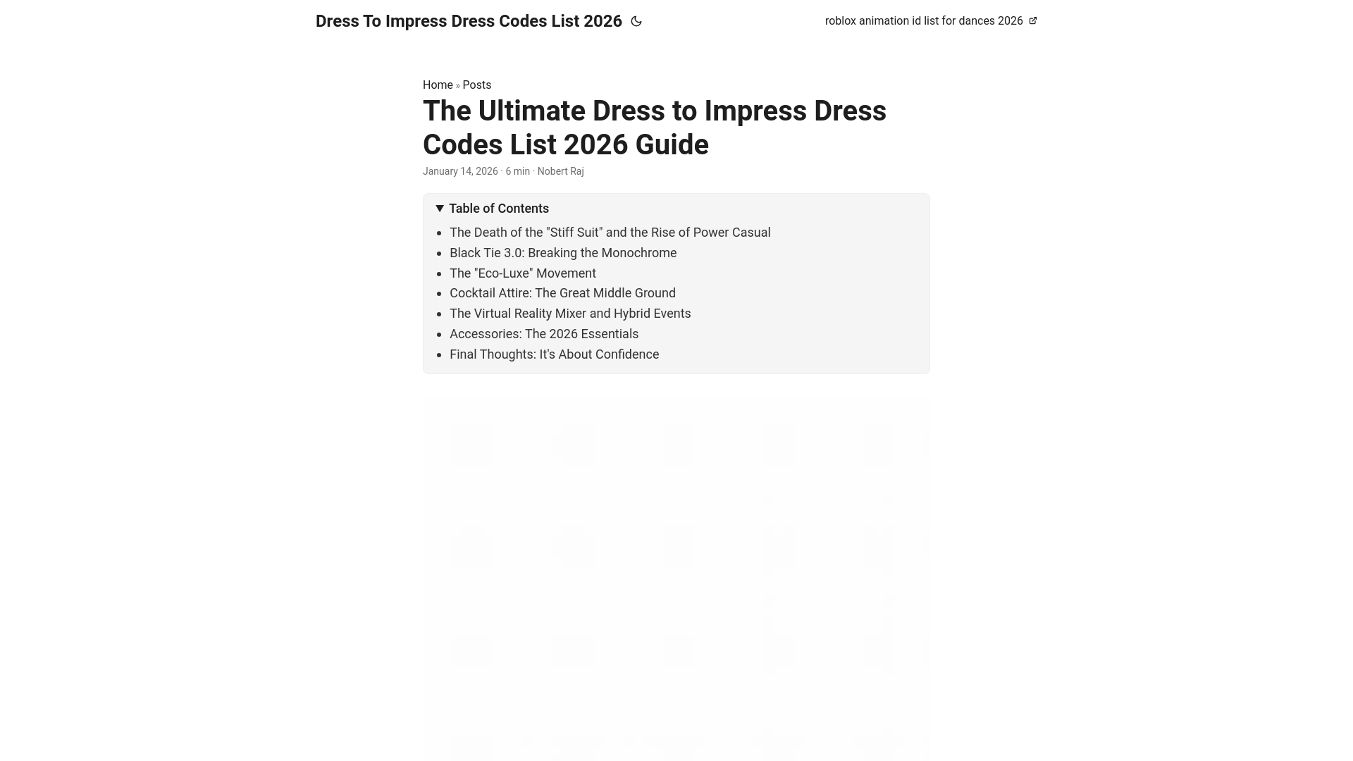 website screenshot of https://dresstoimpressdresscodeslist2026.pages.dev/