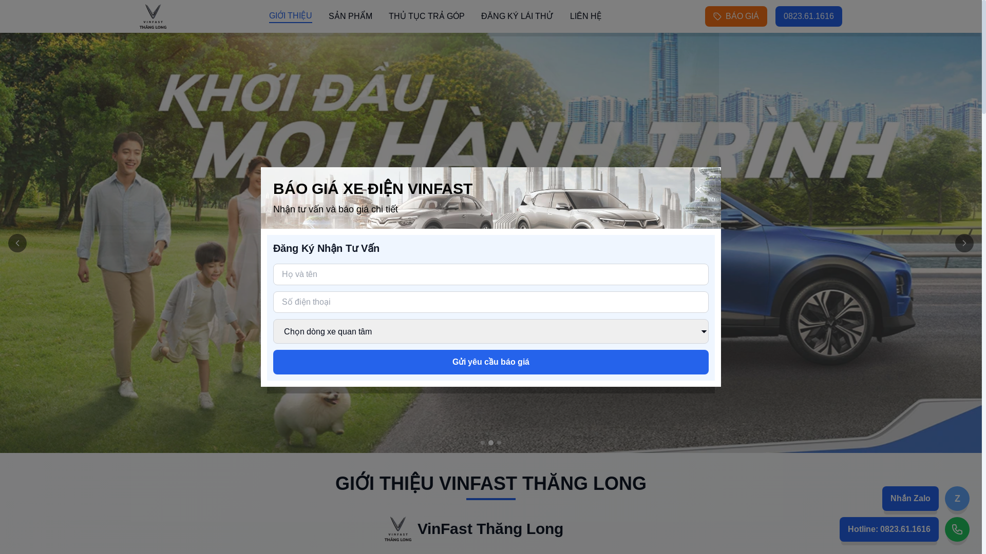website screenshot of https://vinfastthanglong-minhtoan.info.vn/