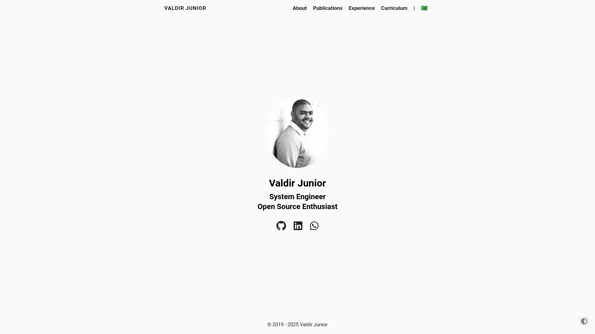 website screenshot of https://portfolio-valdirjunior.pages.dev/