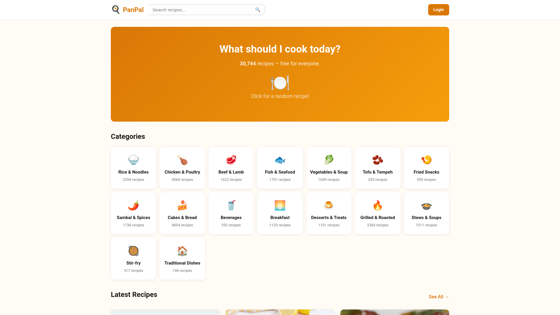 website screenshot of https://panpal.pages.dev/