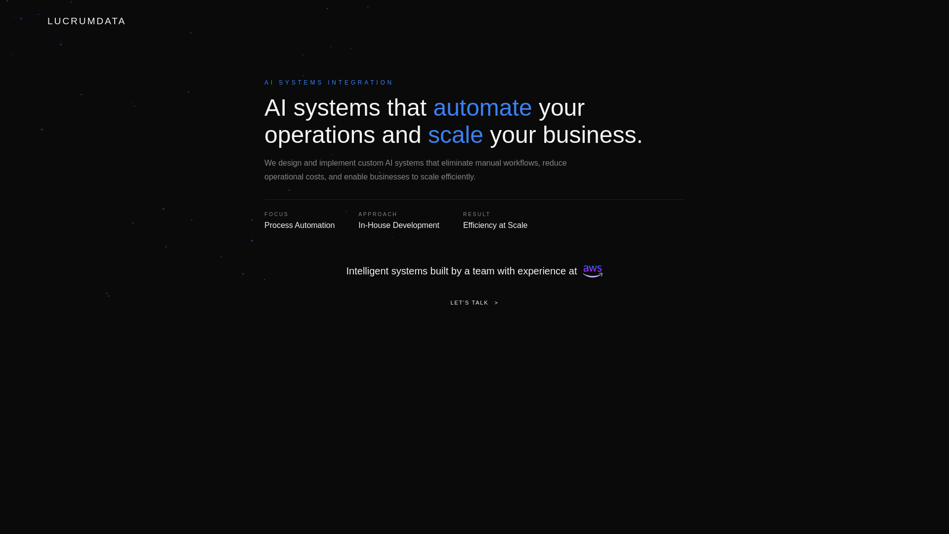 website screenshot of https://lucrum-data.pages.dev/
