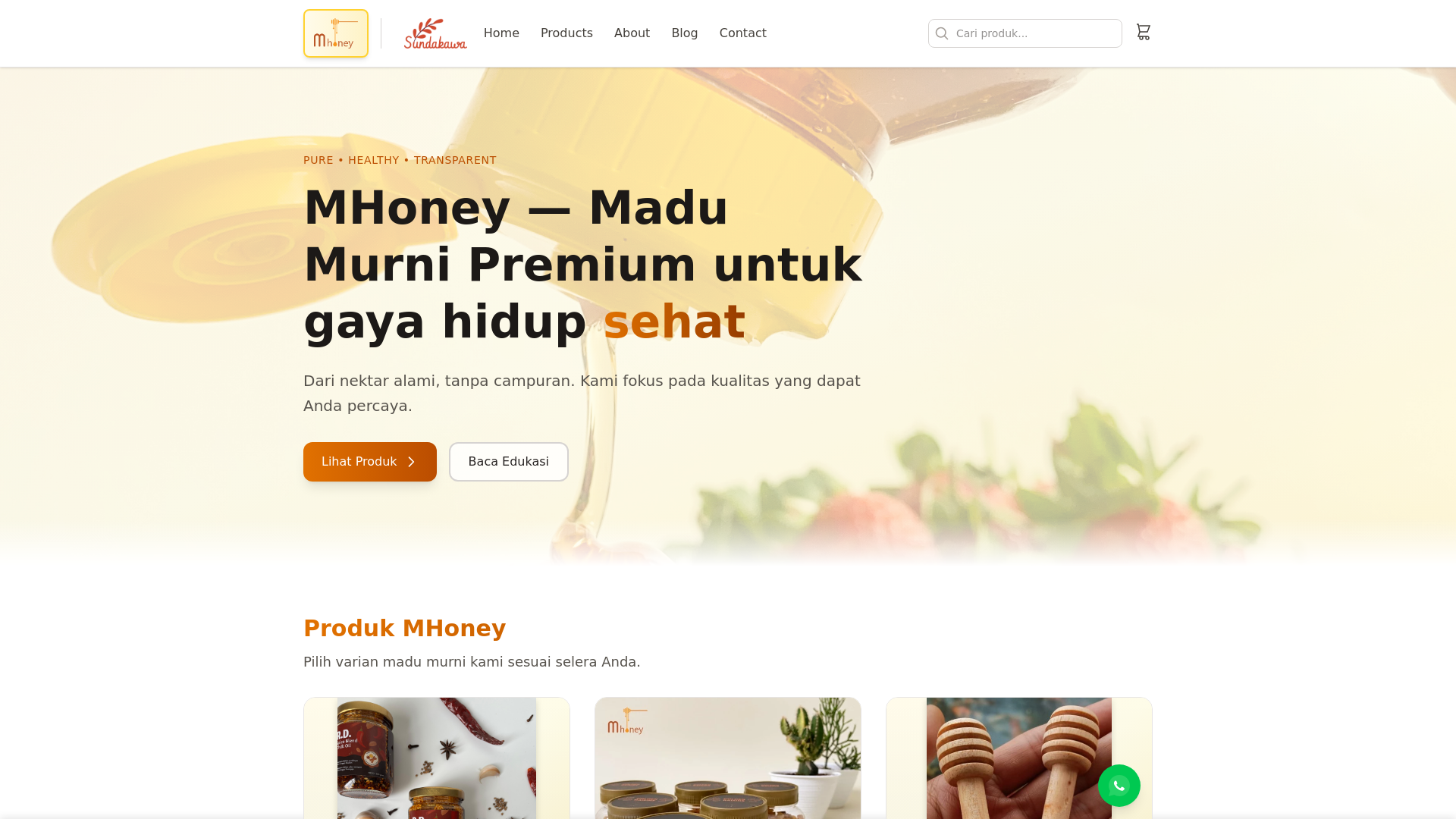 website screenshot of https://mhoney-website.pages.dev/