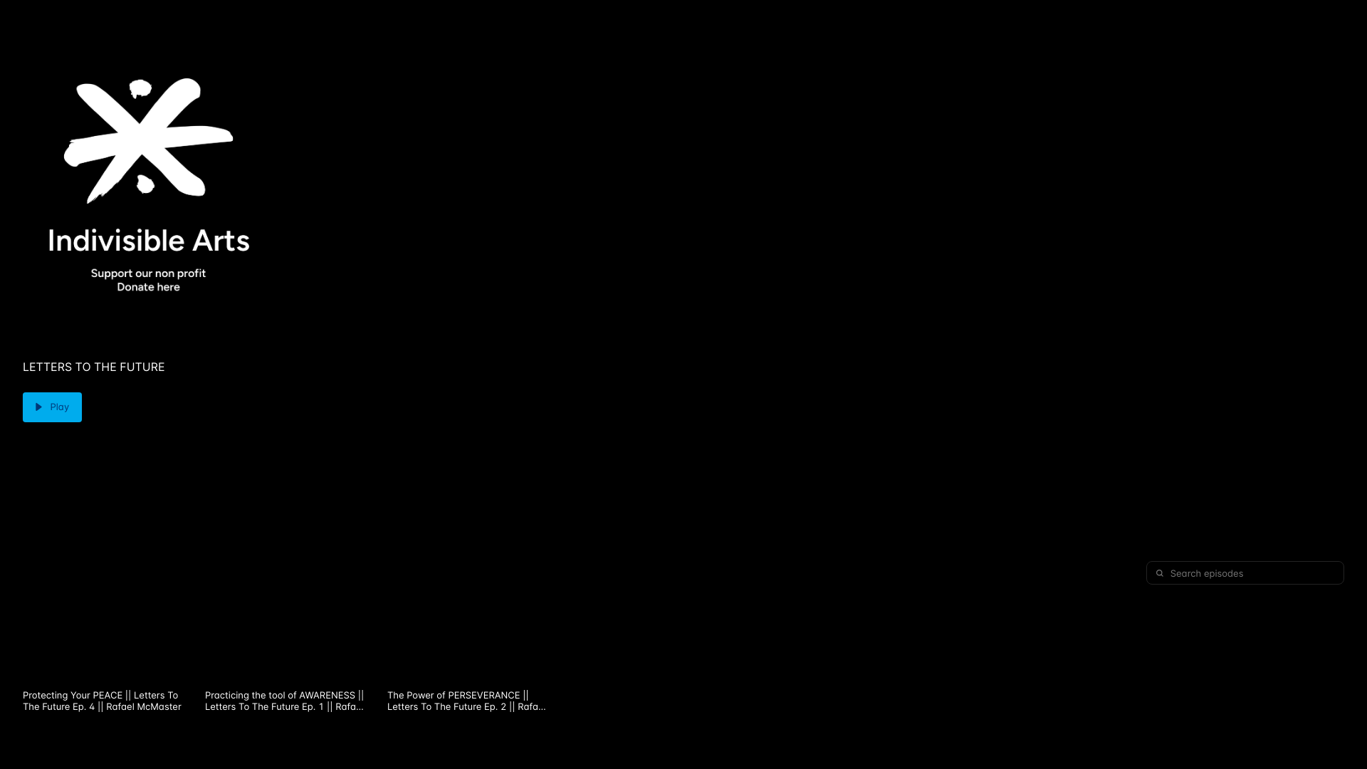 website screenshot of https://letterstothefuture.love