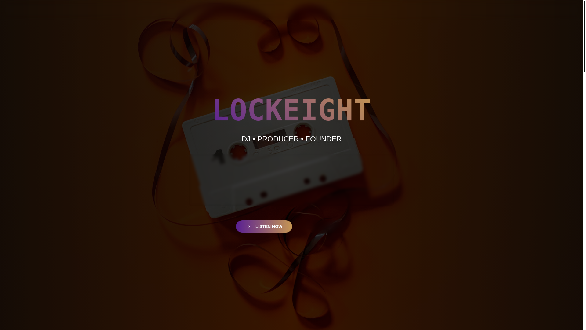 website screenshot of https://lockeightmusic.com/