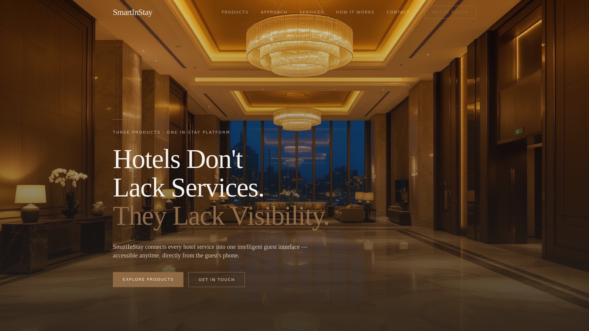 website screenshot of https://smartinstay.com