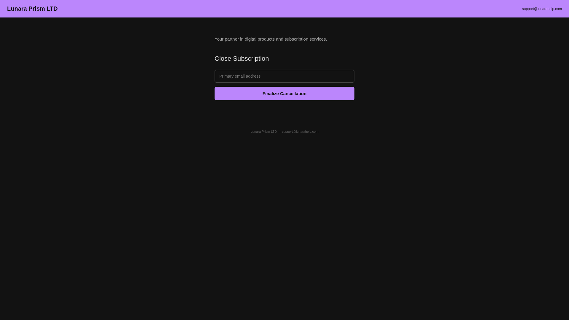 website screenshot of https://lunarahelp.com/