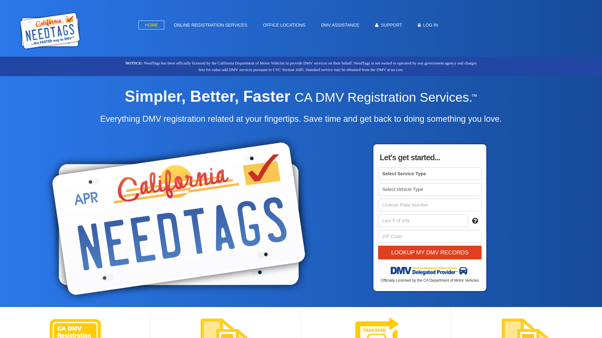 website screenshot of https://needtags.com/