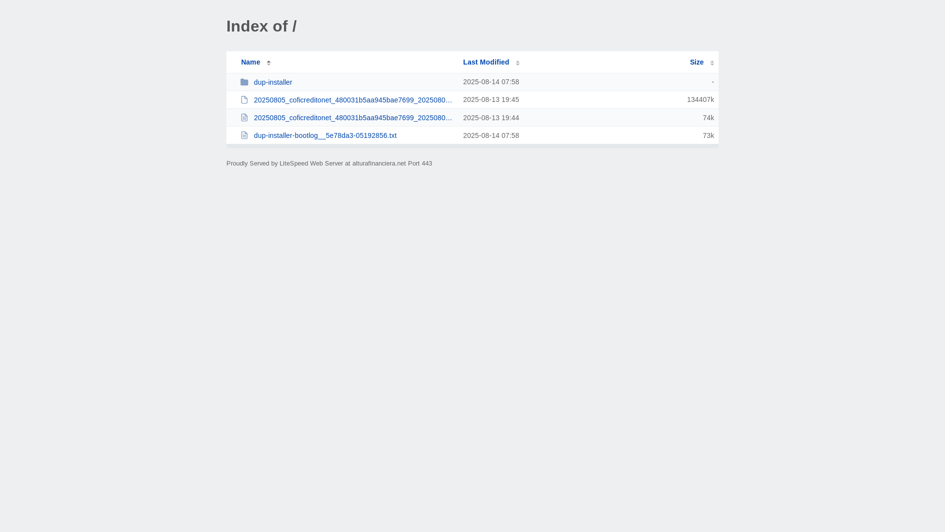 website screenshot of https://alturafinanciera.net/