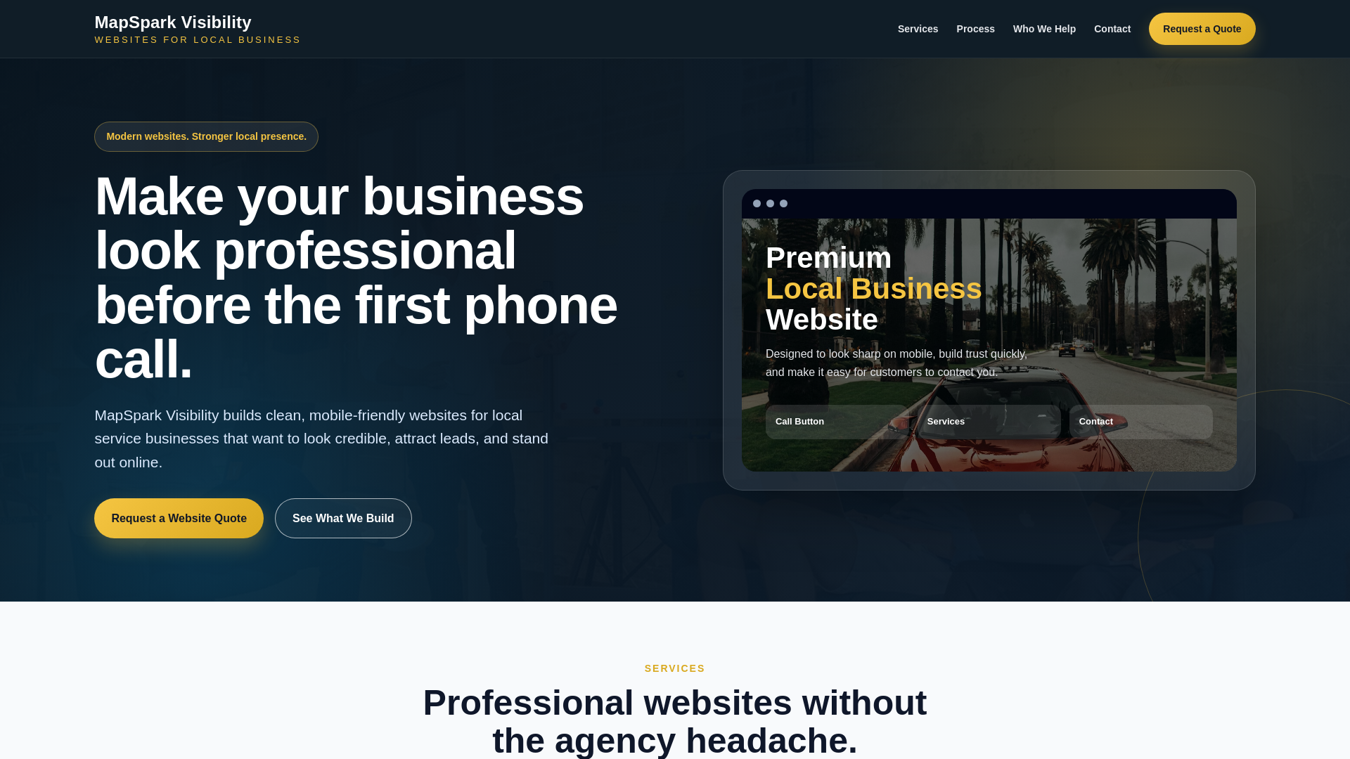 website screenshot of https://mapsparkvisobility.pages.dev/
